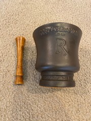 Vintage Schering Coricidin Apothecary Mortar & Pestle Cosmas & Damian