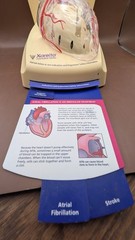 Xarelto Doc. heart display light up sound medical heart beat Pull tab info cards