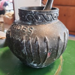 Vintage Brass RX Maimonides 1135-1204 Secundum Artem Mortar & Pestle Coricidin