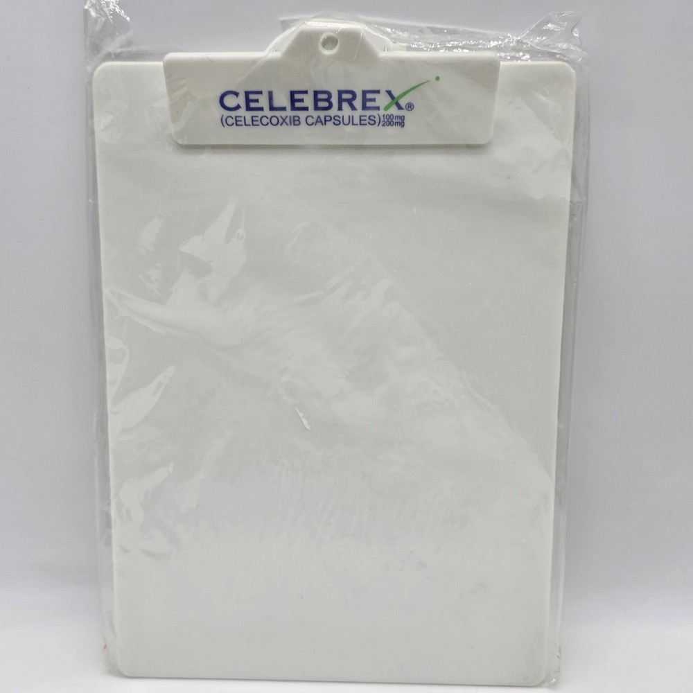 Celebrex Celecoxib Pharmaceutical White Medical Plastic Clipboard 9in X 13in