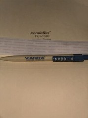 Lot Of 3 Different VIAGRA PLASTIC PENS, DRUG REP. Pfizer. Pharmaceutical