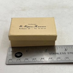 VTG Cardboard PILL BOX prescription Gullsmed Pharmacy Kirkevn Bjorn Hansen