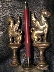 Aricept Red Gold Heavy Metal Drug Rep Pharmaceutical Gripper push pen
