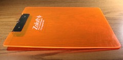 ZOLOFT Pfizer Pharmaceutical Clipboard 1991 FDA Approval Glow Orange Research