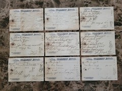 File box & 98 antique prescriptions (1907) – Opium, Ergot, Codeine & Anodyne