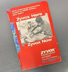 Drug Rep Pharmaceutical Advertising 2002 Note Pad Sticky Pad Promo Info Zyvox
