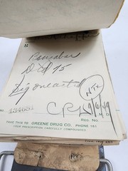 Prescription Atlas Rx Pad Paper Apothecary Druggist Pharmacy Medicine 1949