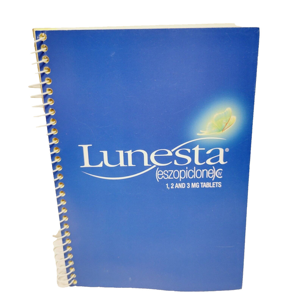 Lunesta Pharmaceutical Rep Message Taking Notebook Spiral Pad of Paper