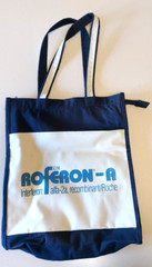 Drug Rep Pharmaceutical Advertising Tote Bag Roferon-A Roche Canvas