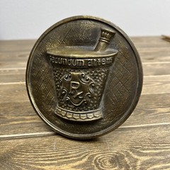 Chlor Trimetron 1977 Diameter Brass RX Plaque