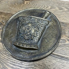 Chlor Trimetron 1977 Diameter Brass RX Plaque