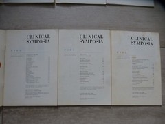VINTAGE LOT OF 8 Ciba Clinical Symposia issues, 1950s – 1970s