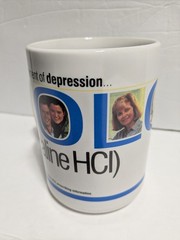 Zoloft First-Line Therapy Coffee Mug Pharmaceutical Promo Rep Advertising Pfizer