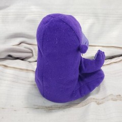 Zyrtec Purple Gorilla Plush Beanbag Toy Advertising Promo Monkey 6 Inch 1998