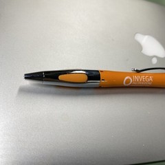 Pharma Rep Invega Orange Heavy Pen Vintage – Needs Refill- Ink Is Dry -Rare HTF