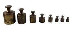 Bristol-Myers Products Division Pharmaceutical Scale Weight Set Orig Wood Box
