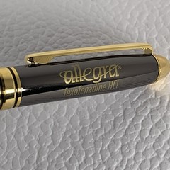 Allegra Twist Heavy Metal Pen Drug Rep Pharmaceutical Promo Original Owner Nice!