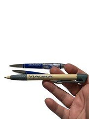 VTG Viagra Promo Ballpoint Pens Lot Of 3 Pharmaceutical Rep Advertising 2 Work