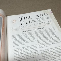 Tile And Till Magazine Eli Lilly And Company May 1937 Indianapolis Indiana