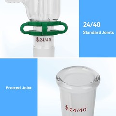 Chemistry Glassware Set – 32PCS Laboratory Glassware Kit with 24/40 Joint 100…