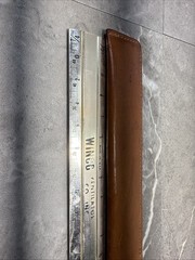 Vintage Metal Medical Advertising WINCO Venilator Co Ruler W/ Leather Pouch