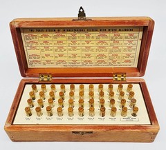 Wyeth Allergy Test Kit Vintage Extracts 1955 Intracutaneous Wood Box + 44 Vials