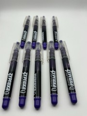 Zyprexa (Olanzapine) Promotional Pens Lot of 9 Purple/Black with Clear Caps