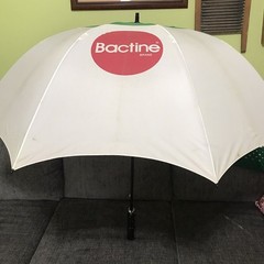 Vintage Bactine Pharmaceutical Umbrella Plastic Handle RARE