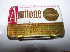 Vintage lot of 3 tins 1950 Original Tin AMITONE KC Baking Powder Bag Balm