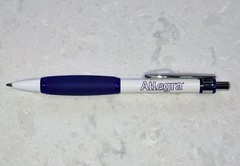 Pharmaceutical Advertising ALLEGRA Drug Rep Paper Mate Click Pen w/ Grip Writes