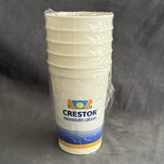 Crestor Rosuvastatin Calcium Promo Cups Set of 5 Pharmacy Advertising 5”