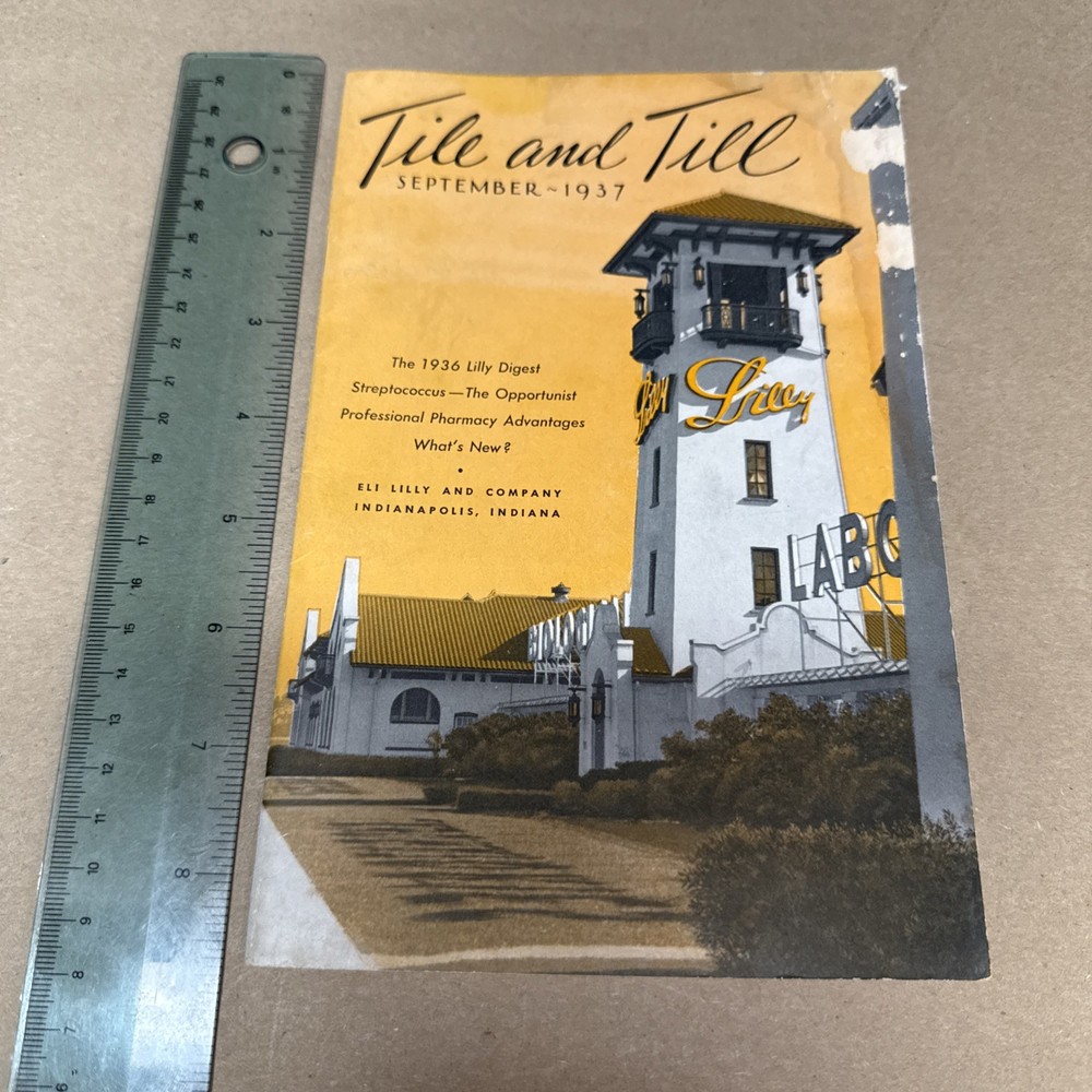 Tile And Till Magazine Eli Lilly And Company September 1937 Indianapolis Indiana