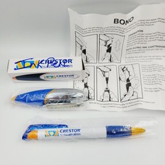 Lot 2 Crestor Pens BONO Pen Pharmaceutical Drug Rep Twisting Bullet Collectible