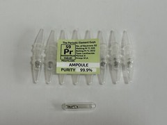 8 x Praseodymium Metal 99.9% un-oxidized Argon Ampoules WHOLESALE Elements