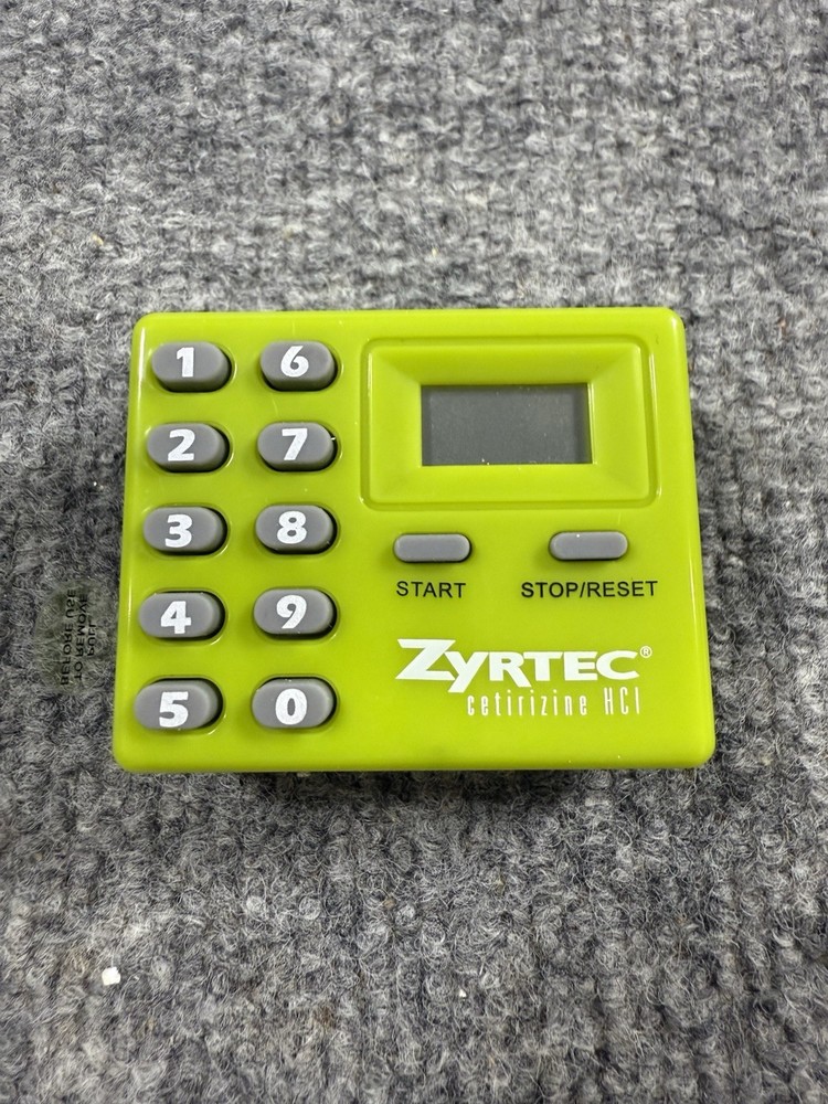 Zyrtec Kitchen Timer New Drug Rep Pharmaceutical Collectable NIB