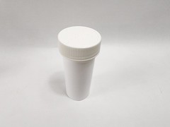 .5 (1/2) Oz White Plastic Ointment Container Jars With White Caps Lot Of 12