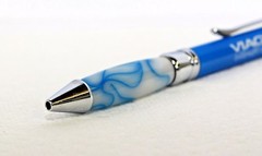 2 Heavy Metal Viagra Pens Blue Vien Marble Gripper ( New in Sleeve )