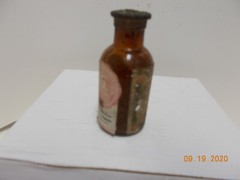 Vintage Fritzsche Brothers 3 1/2″ Apothecary Croton Oil Bottle McKesson & Robbin