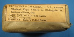 VINTAGE PARKE-DAVIS CHESTNUT PAPER PACKAGE FREE SHIPPING Y