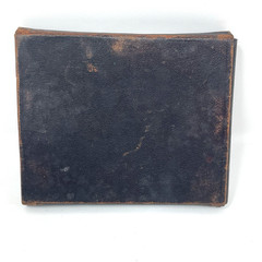 EMPTY Antique Leather Physician’s Folding Wallet Case – Vintage Medical Field