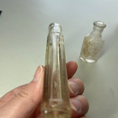 Antique Apothecary Medicine Bottles Lot of 2 Clear