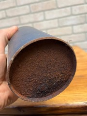 Vintage Chemline Copperas Granular Drug Store Jar Can w/ Contents