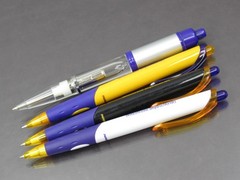 Lot of 4 Xyzal Drug Rep Pharmaceutical Promo Pens 1 Metal Light- Up in 2 Colors
