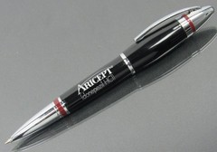 Black & Silver Aricept Metal PEN Drug Rep Pharmaceutical Promo Advertising