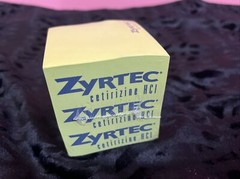 ZYRTEC Post It Notes Advertising Pharmaceutical Block Promo
