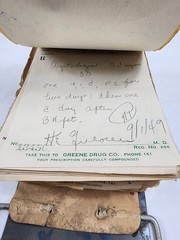 Prescription Atlas Rx Pad Paper Apothecary Druggist Pharmacy Medicine 1949