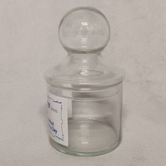 Micronase Drug Rep Pharmaceutical Advertising Apothecary Jar With Lid Glass