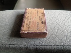 Vintage Cardboard Prescription Pill Box G. S. FLESHER CAIRO, W. VA.