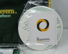 Rozerem 9 Pc Drug Rep Lot Pouch PENS Magnet Ear Plugs Sleep Diary Info Brochure