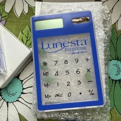 Lunesta Branded Calculator Clip Pharmaceutical Promo Drug Rep Advertising